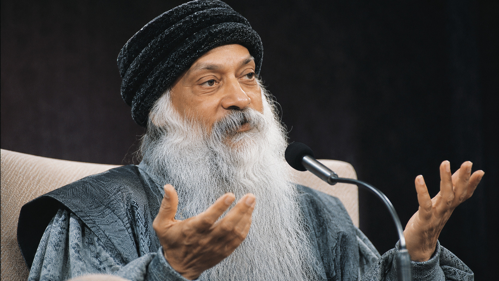 Osho speaking about his work